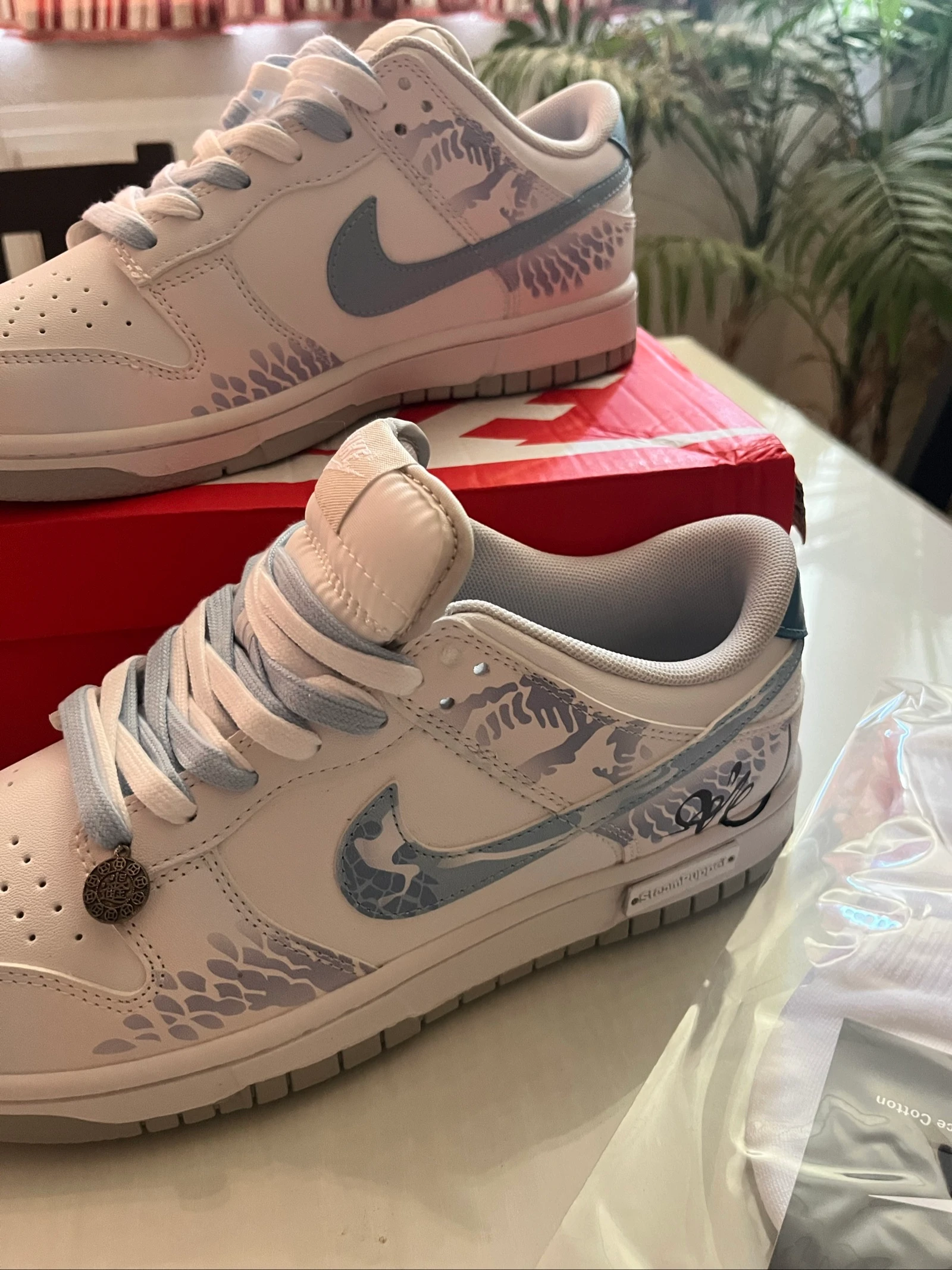 Nike Dunk Low Custom SteamPuppet Azul Blanco Taille 43 Neuves – photo 2